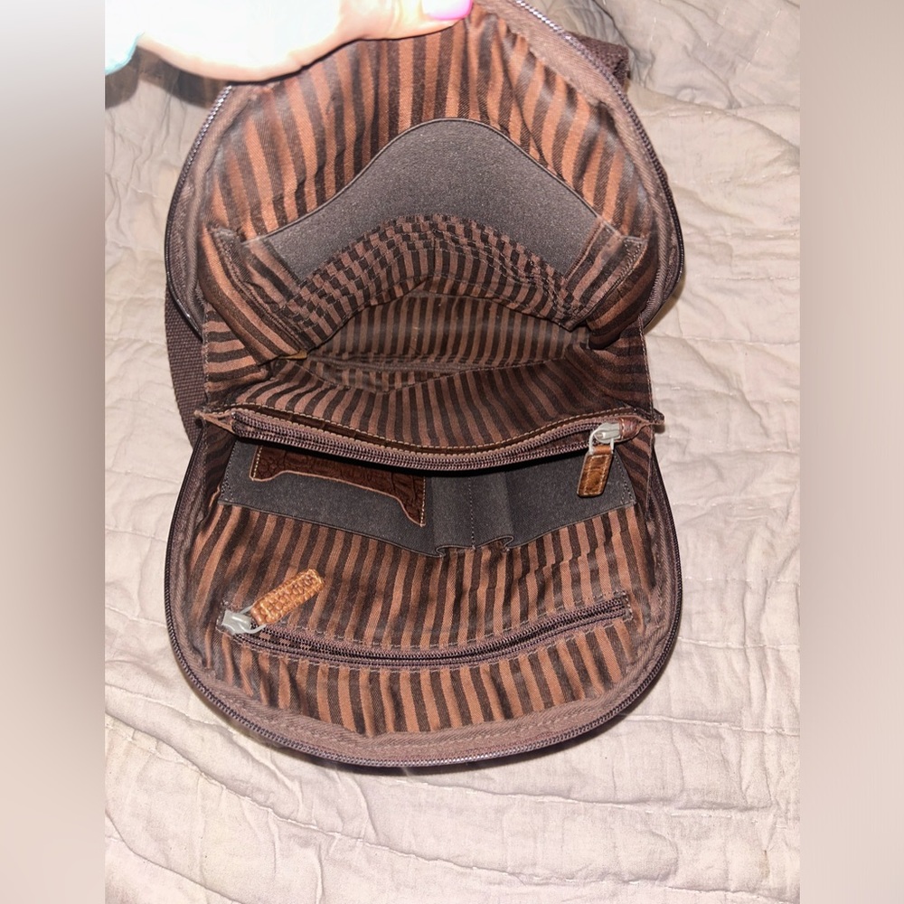 Hornback Croco Convertible Backpack/Crossbody - image 2